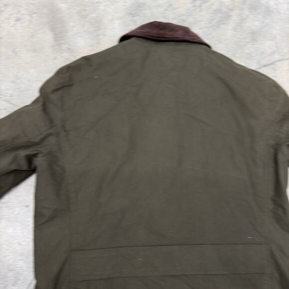Lauren Ralph Lauren Women’s Olive Green Field Jacket Size M Corduroy Collar - Picture 16 of 16